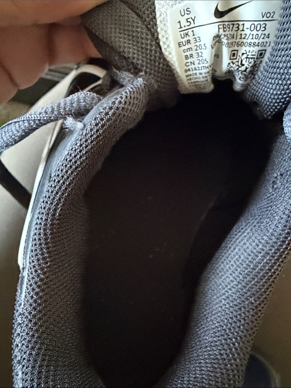 Kid’s baseball Nike Black and White Athletic Cleats - Picture 7 of 8